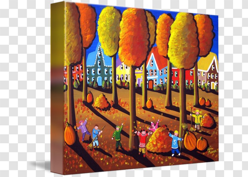 Folk Art Gallery Wrap Canvas Child Transparent PNG