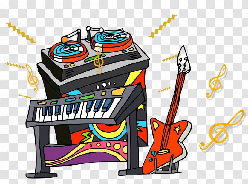 Piano Musical Instrument - Cartoon - Pop Wind Transparent PNG