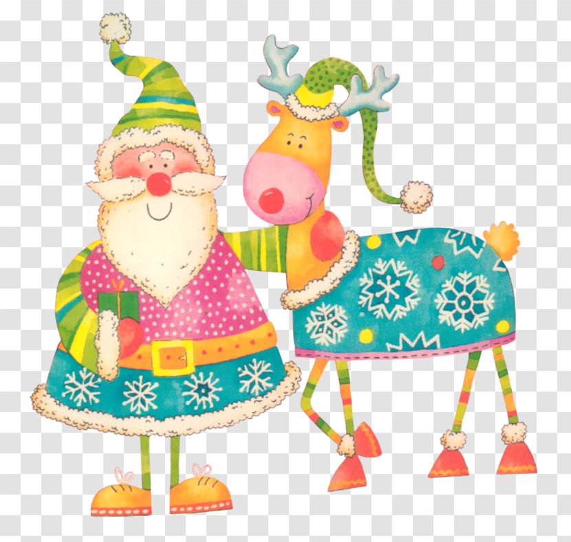 Rudolph Santa Claus's Reindeer Mrs. Claus Transparent PNG