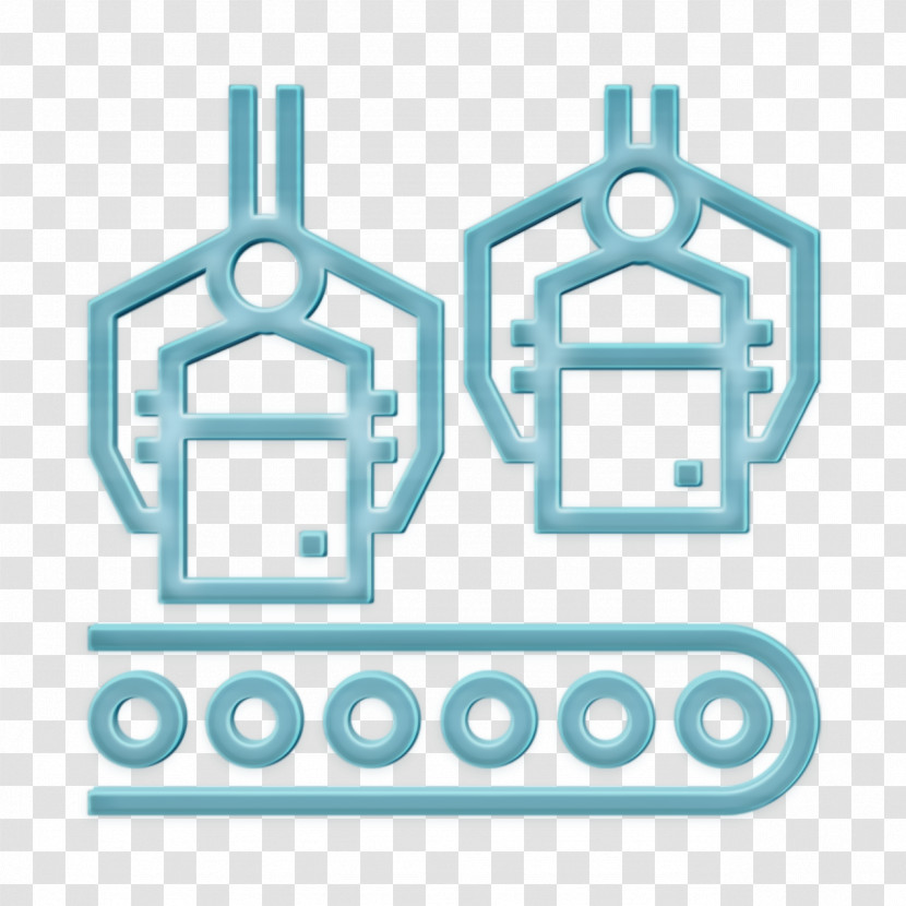 Industrial Process Icon Warehouse Icon Transparent PNG