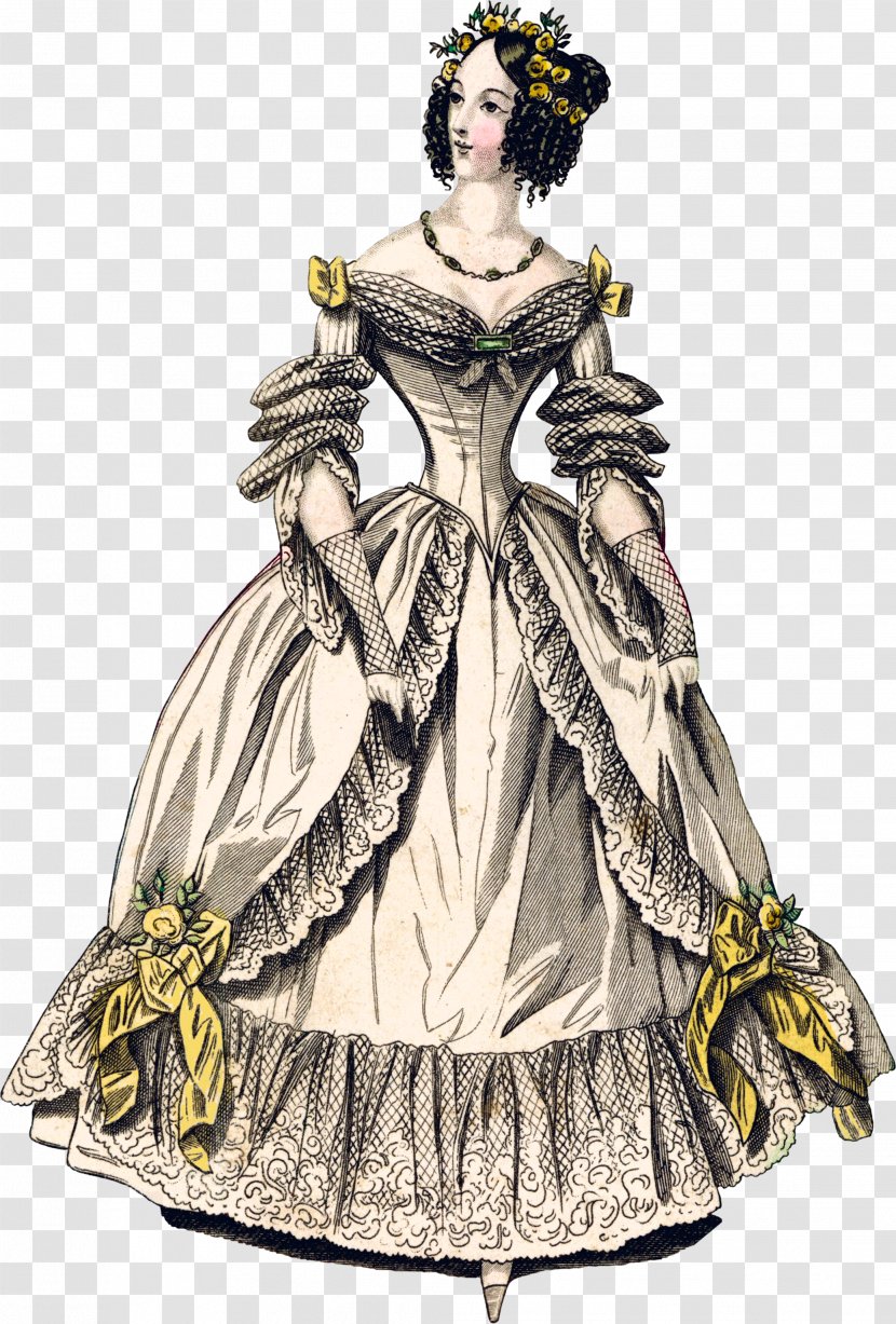 Victorian Era Fashion Clothing Regency - Costume Design - Corset Transparent PNG