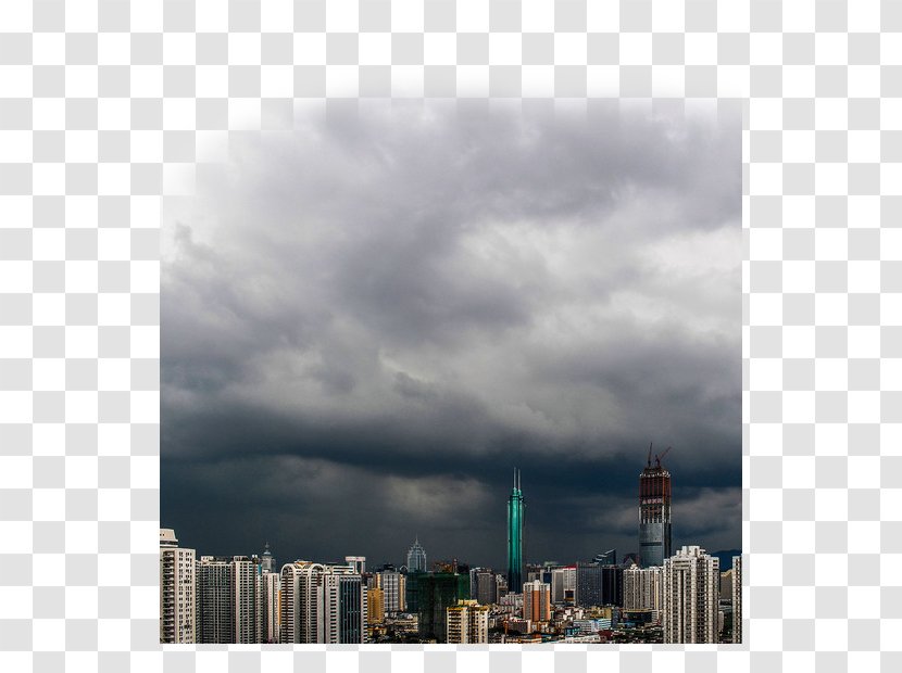 Cloud Sky Fog - Tower - Black Clouds Dominate The City Transparent PNG