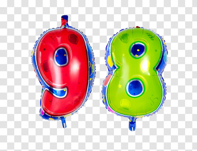 Toy Balloon Birthday Helium Gift - Foil Number Transparent PNG