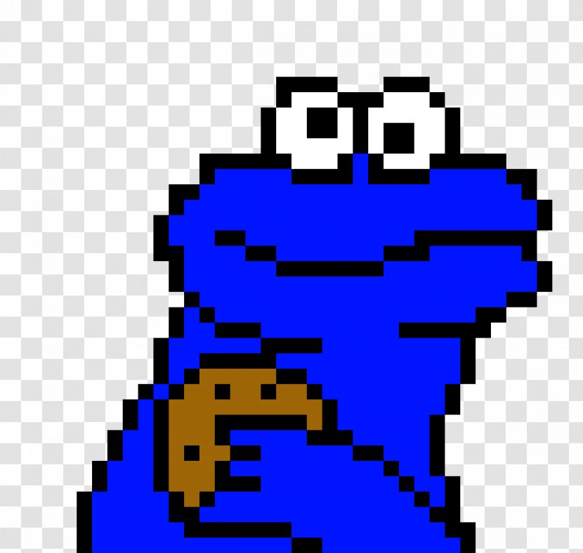 Cookie Monster Pixel Art Minecraft Transparent PNG
