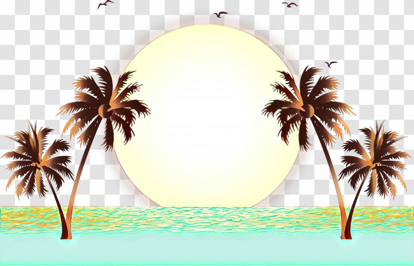 Vector Graphics Palm Trees Clip Art Beach Drawing - Calm - Plant Transparent PNG