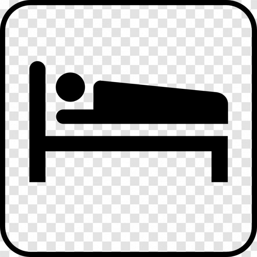 Sleep Clip Art - Monochrome - Bed Transparent PNG