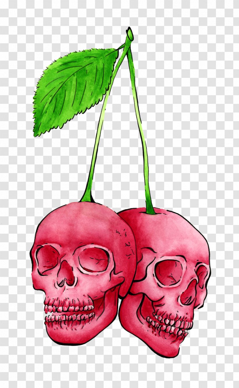 Skull Cherry Bone Food Clip Art Transparent PNG
