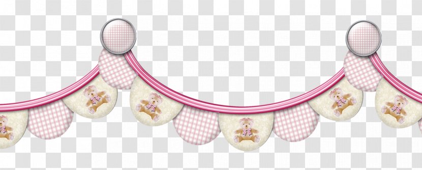 Pink M Body Jewellery Line - Jewelry - Plaid Transparent PNG