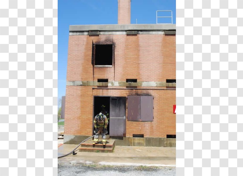 Facade Building Salem County Fire Academy House Window - Ladder Transparent PNG