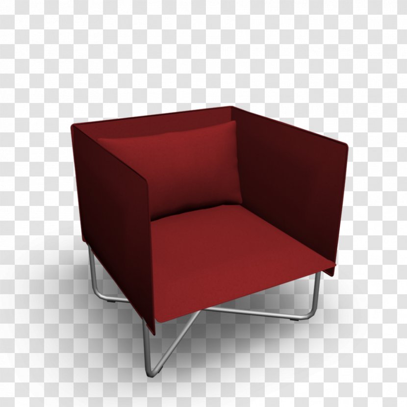 Club Chair Wing Spatial Planning Armrest - Red - Sofa Material Transparent PNG