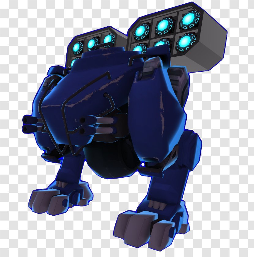 Robot Cobalt Blue Transparent PNG