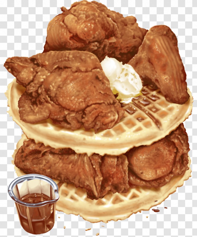Chicken And Waffles Breakfast Cuisine Of The United States Eggo - Waffle Transparent PNG