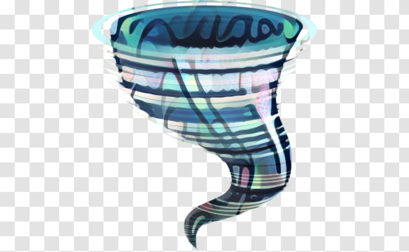 Tornado Cartoon - Aqua - Turquoise Transparent PNG
