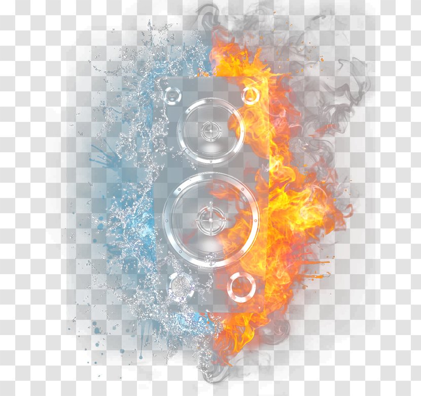 Light Flame Fire - Frame - HD And Water With Mercy Creative Speaker Transparent PNG