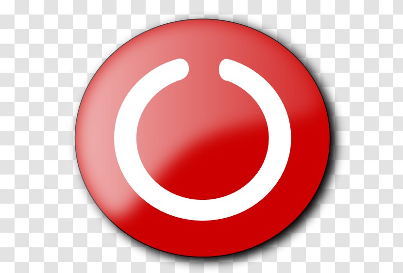 Trademark Circle - Red - Log Off Transparent PNG