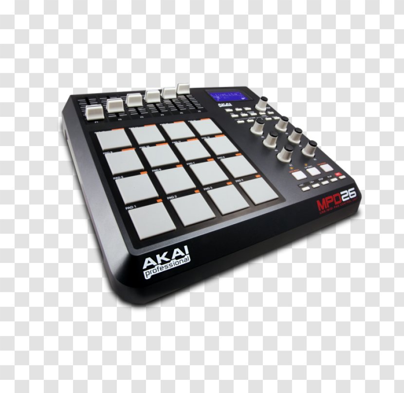 Akai MPD226 MPC MPD26 MIDI Controllers - Mpd26 - Drum Pad Transparent PNG
