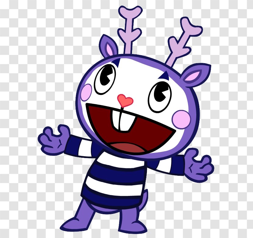 Flippy Mime Cuddles Toothy The Mole - Animation - Wiki Transparent PNG
