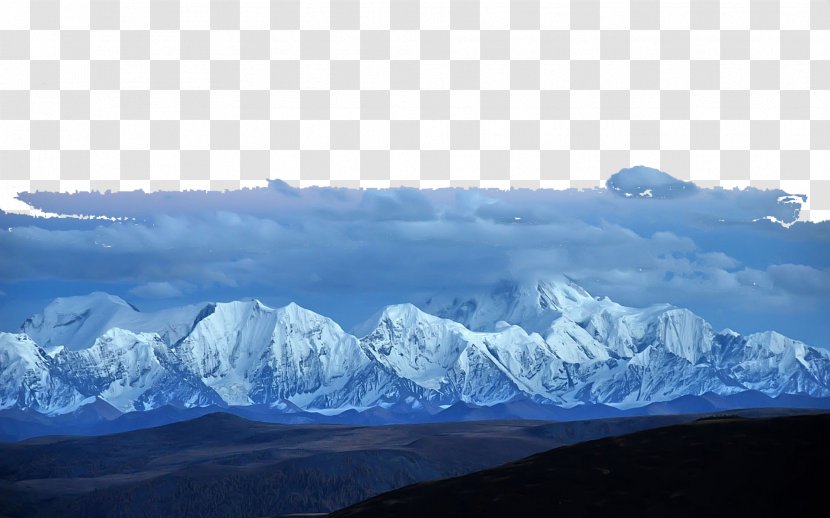Mount Gongga Mountain Poster - Four Chuan Snowy Five Transparent PNG