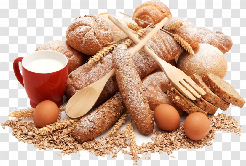 Bakery Carbohydrate Bread Food Pastry - Lowcarbohydrate Diet - All Kinds Of Milk Eggs Transparent PNG