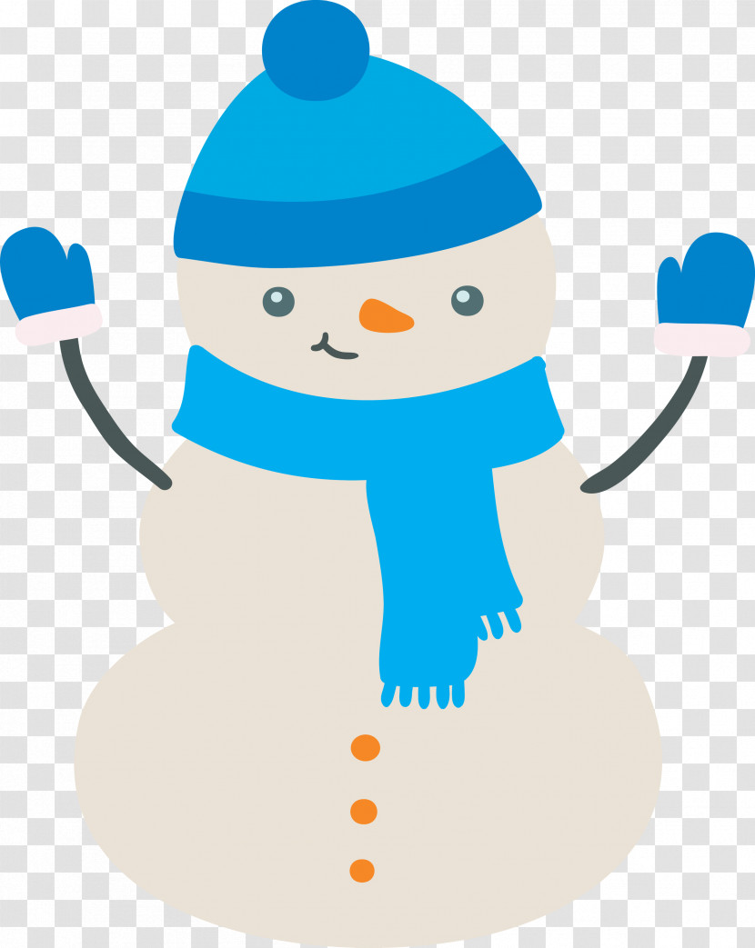 Snowman Winter Christmas Transparent PNG