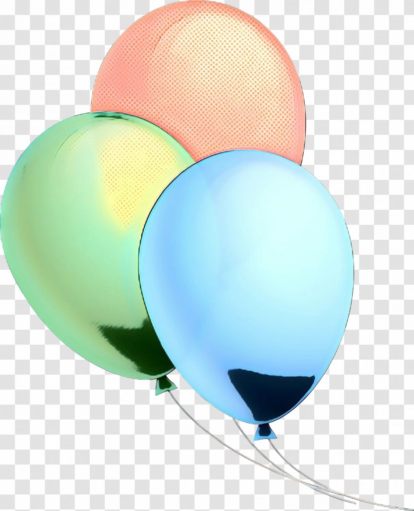 Balloon Cartoon - Turquoise - Ball Toy Transparent PNG