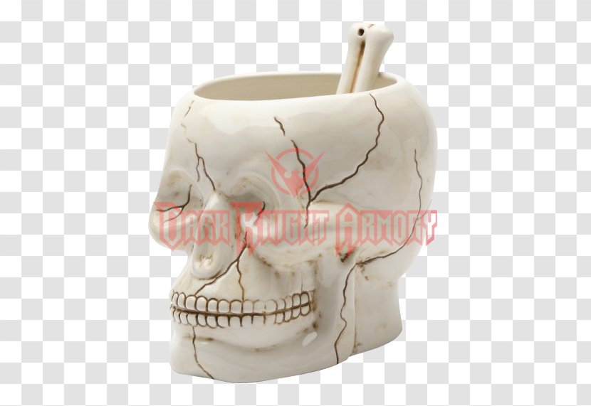 Ceramic Jaw Bowl Spoon Skull - Bone - Big Bowls Transparent PNG