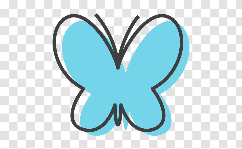 Butterfly Blue Drawing Color Insect Transparent PNG