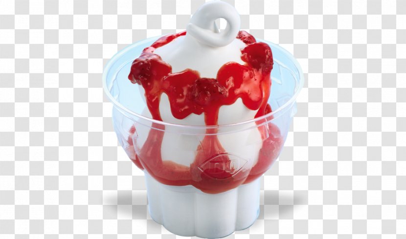 Sundae Ice Cream Fudge Cheeseburger Dairy Queen - Strawberry Transparent PNG