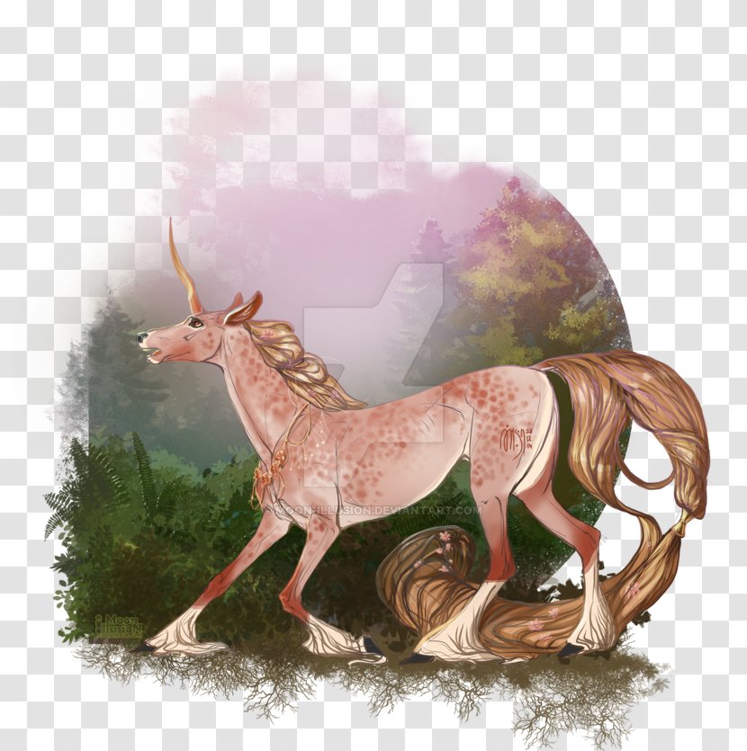 Mane Unicorn Holiday The Gold Horn Christmas - Fictional Character - Huaxia Moon Beauty Transparent PNG