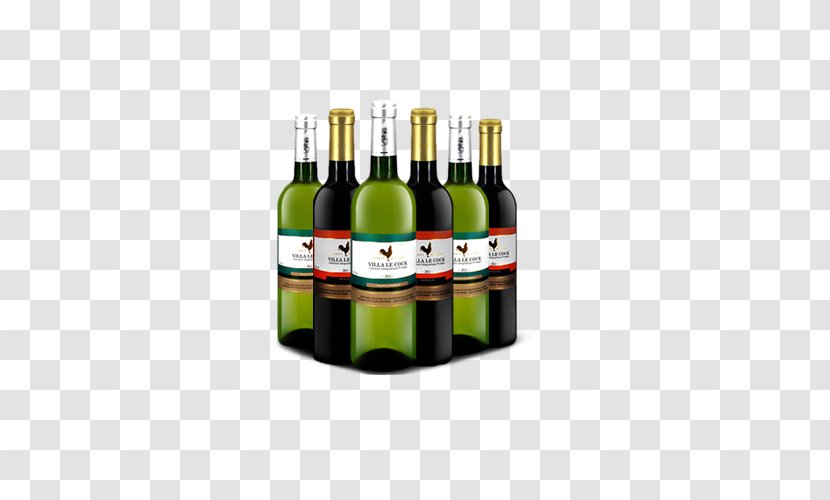 Red Wine Champagne Liqueur Beer - Drinkware - Decorative Pattern Transparent PNG