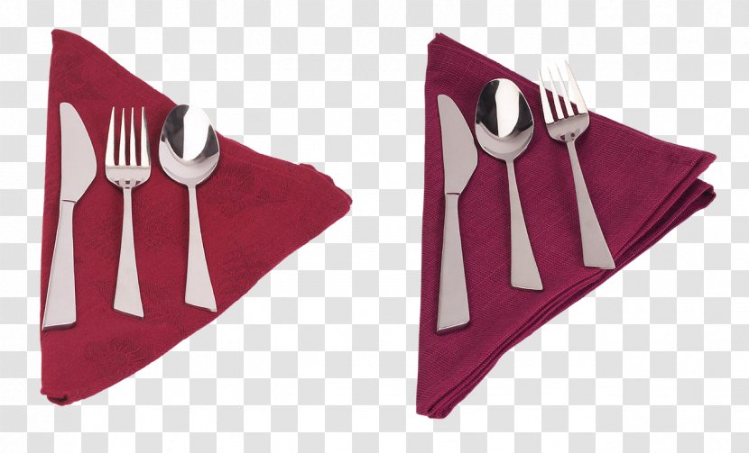 Cloth Napkins Cutlery Fork Table Setting - Napkin Ring Transparent PNG