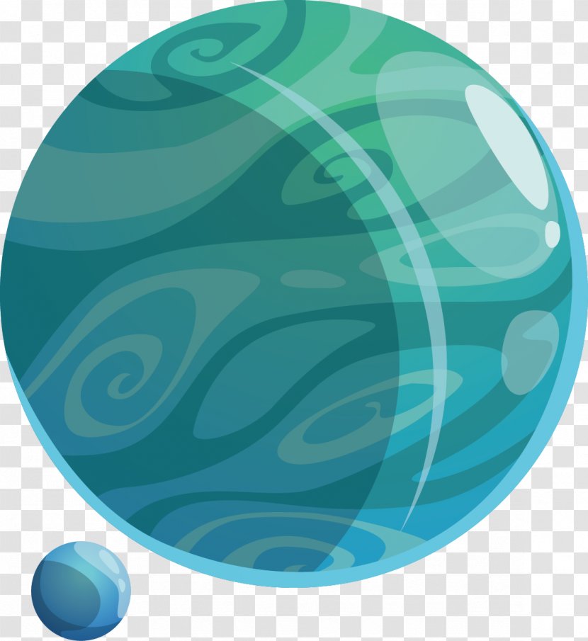 Planet - Aqua - Blue Transparent PNG