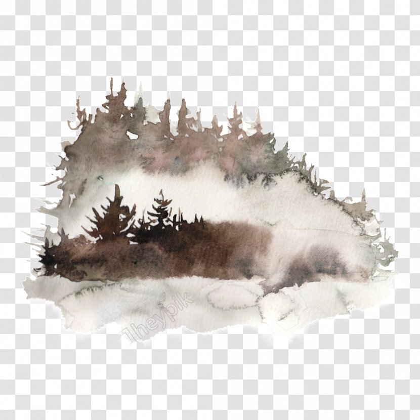 Watercolor Painting Tree Image - Drawing Transparent PNG