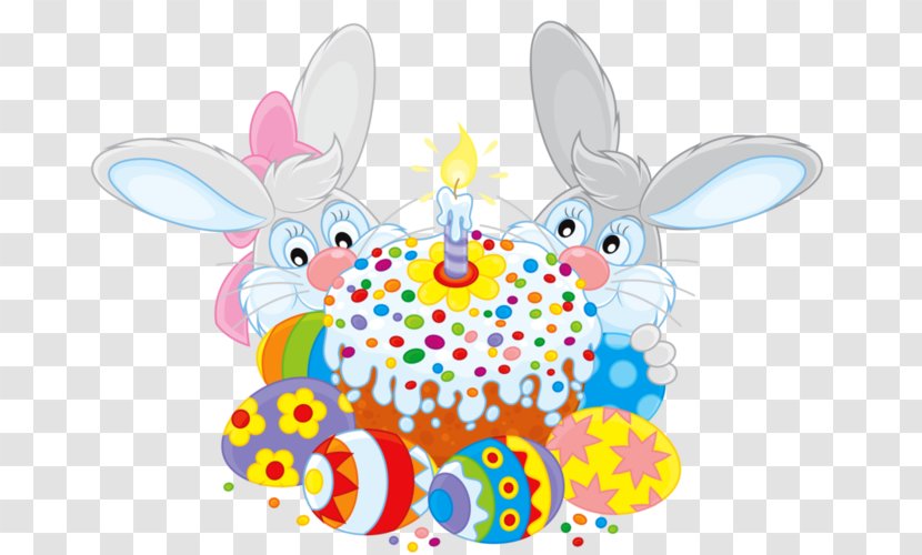 Rabbit Easter Bunny Happy Easter! Cake Clip Art Transparent PNG
