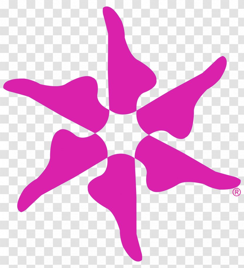 Purple Violet Pink Magenta Logo - Petal Plant Transparent PNG