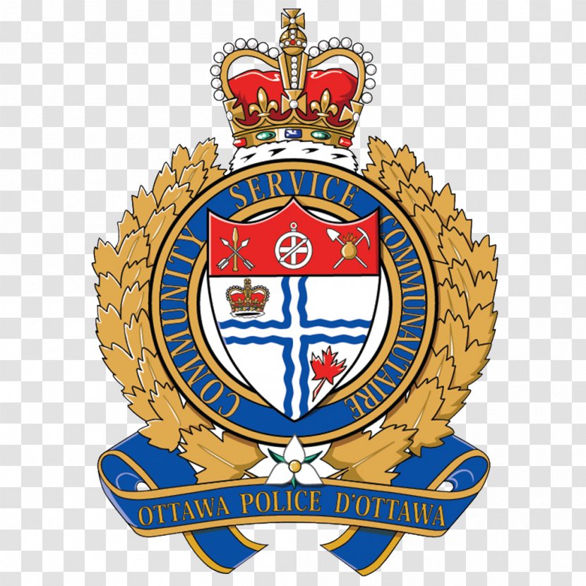 Ottawa Police Service Records Management Centre Officer Royal Canadian Mounted - Gold Medal - Crest Transparent PNG