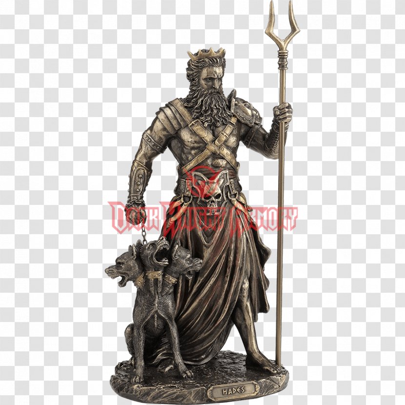 Statue Hades Figurine Bronze Sculpture Greek Mythology - Goddess Transparent PNG