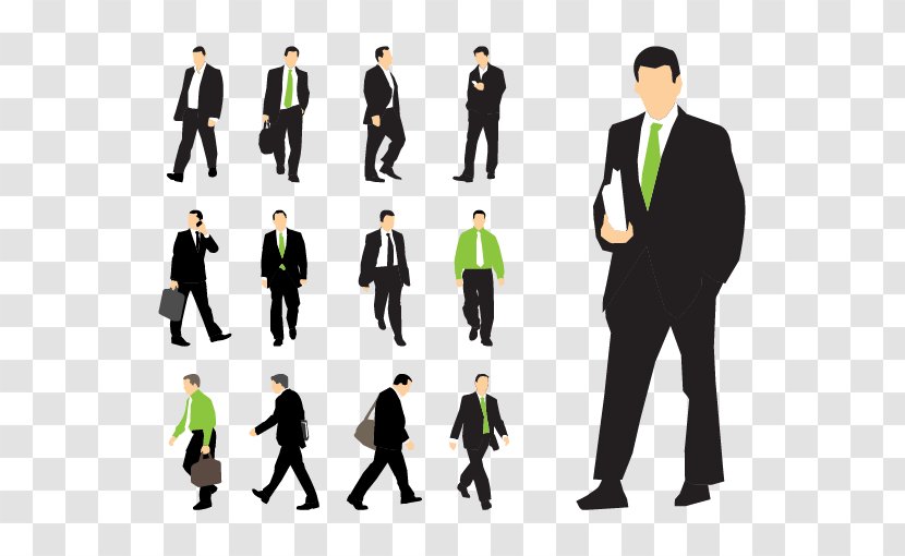 Businessperson Corporation - White Collar Worker - Vector Businessman Walking Transparent PNG