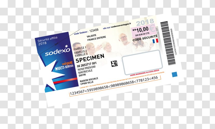 Meal Voucher Cheque Chèque Emploi Service Universel Payment - Ticketmaster France - Ticket Russia 2018 Transparent PNG