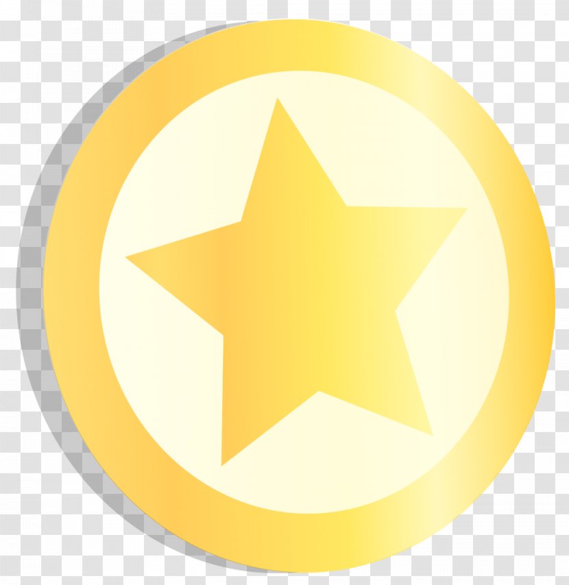 Trademark Symbol Yellow Circle - Gold Star Transparent PNG