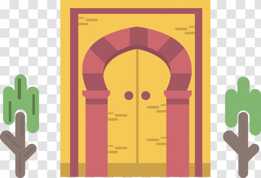 Illustration - Architecture - Castle Gate Vector Transparent PNG