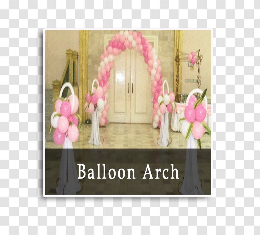 Picture Frames Pink M Balloon Party Hall - Arch Transparent PNG