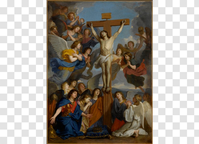 Le Crucifix Aux Anges Musée Du Louvre Portrait Of Louis XIV Crucifixion Jesus - Painting Transparent PNG