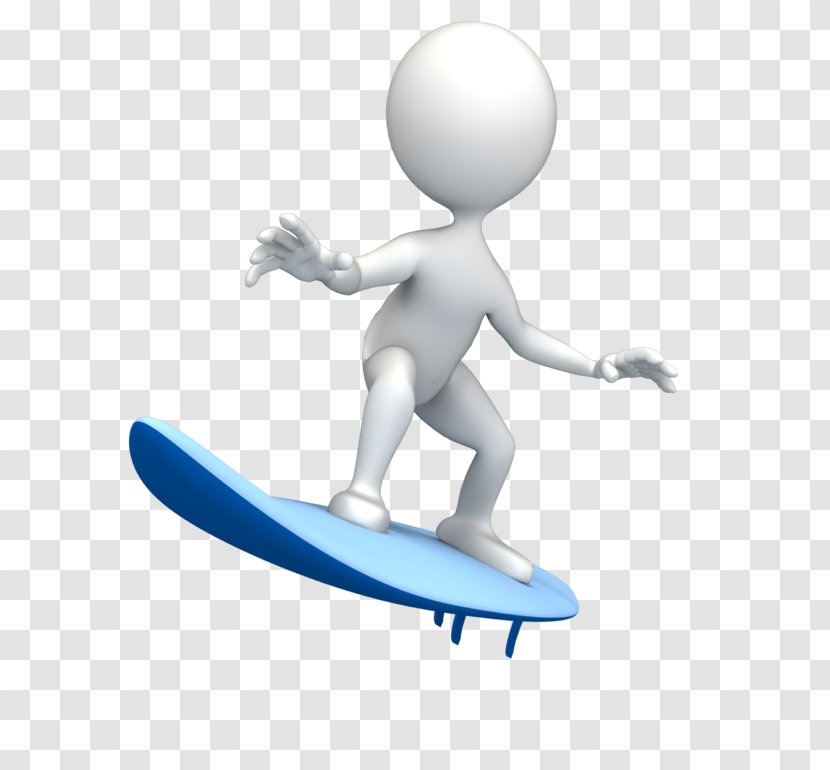 Stick Figure Animated Film Computer Animation PowerPoint - Surfing Equipment And Supplies - Technological Sense Curved Lines Transparent PNG