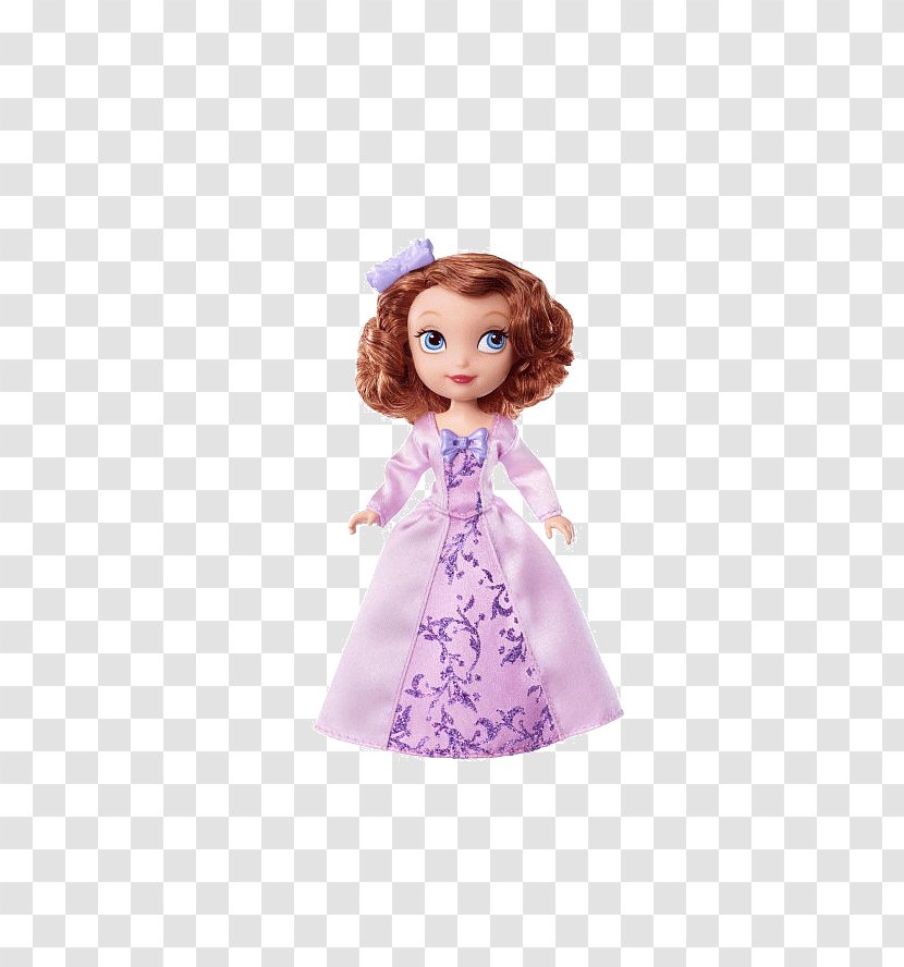 Sofia The First Doll Dress Toy Gown - Mattel - Purple Transparent PNG
