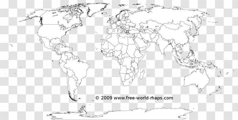 World Map Blank Geography - Tree Transparent PNG