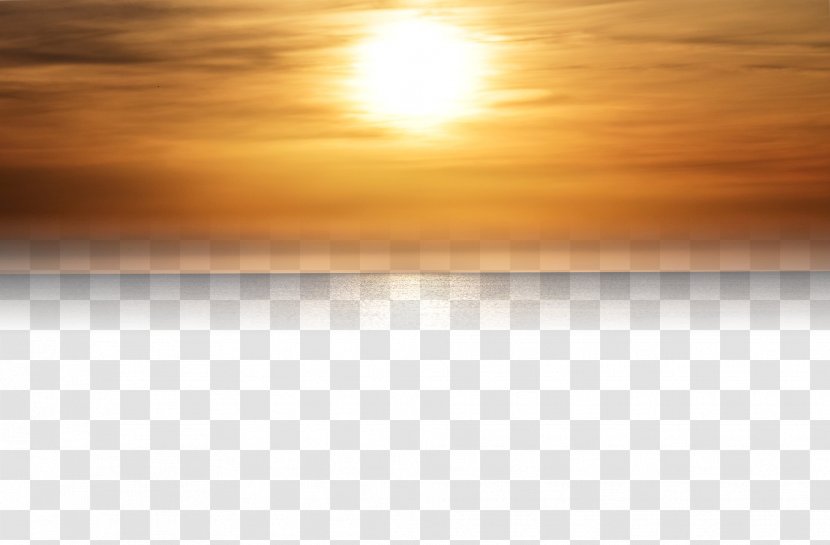 Golden Sunset Sky - Floor - Pattern Transparent PNG