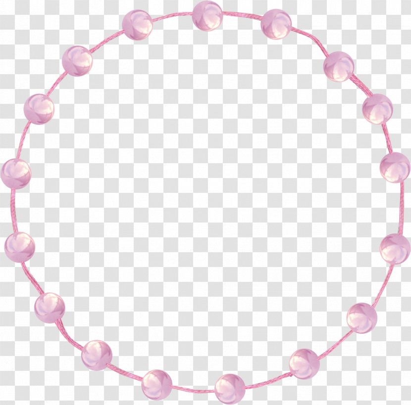 Bead Picture Frames Jewellery - Pink Frame Transparent PNG