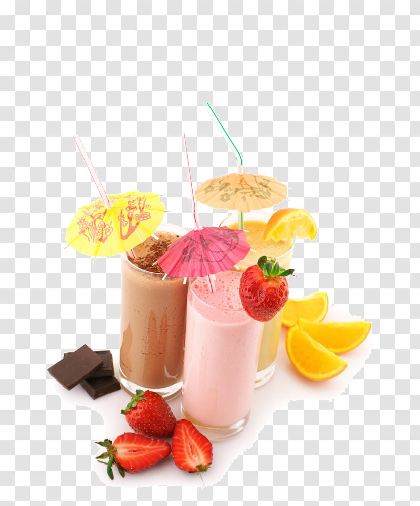 Cocktail Juice Milkshake Drink Food - Flavor - Multi-cup Of Transparent PNG