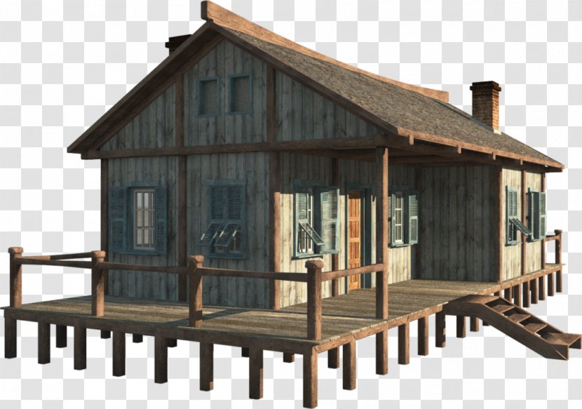 Hut Cottage House Roof Log Cabin Transparent PNG